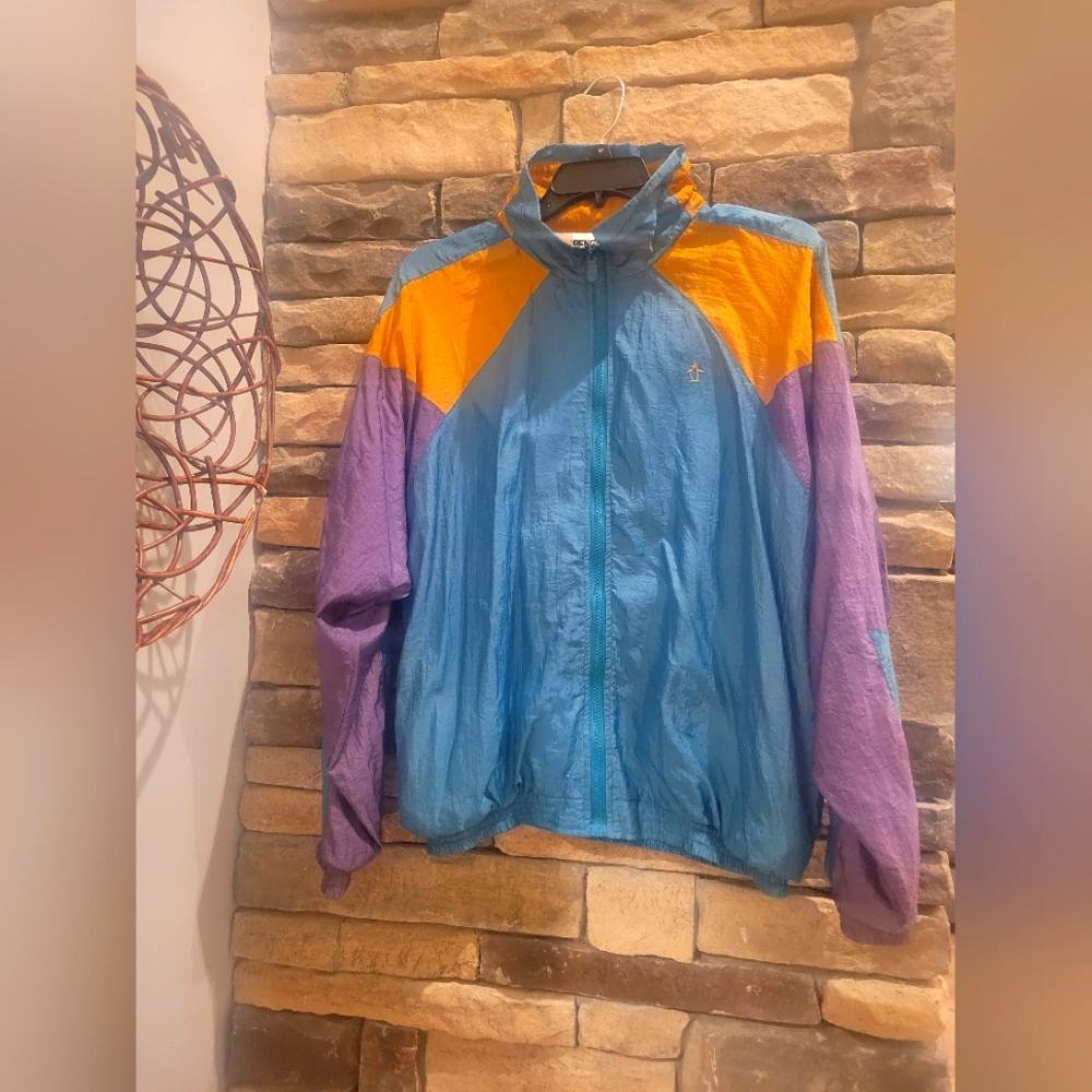90s Penguin Windbreaker Jacket Size Large